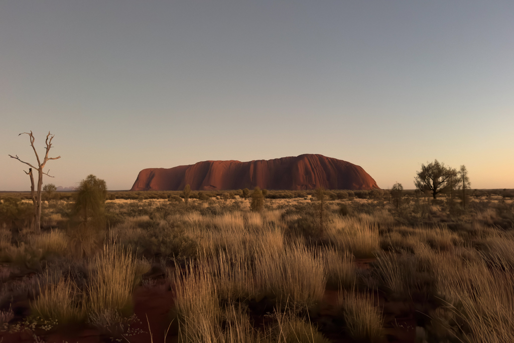 Kurz vor dem Sonnenaufgang am Uluru