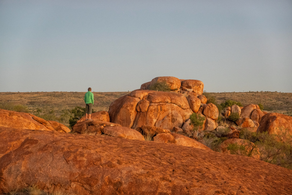 Mit Jo bei den Devils Marbles unterwegs