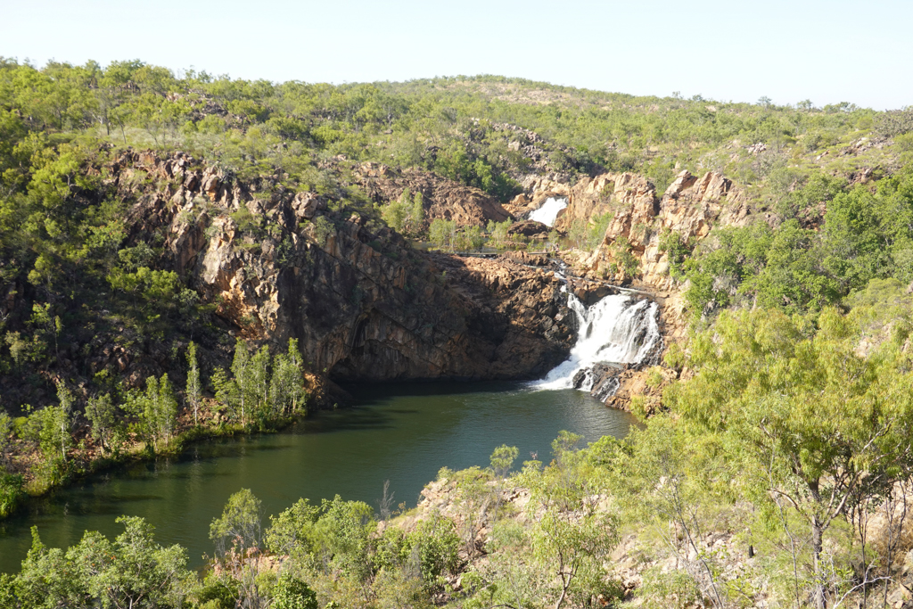 Auf dem Weg zu den Upper Pools der Edith Falls
