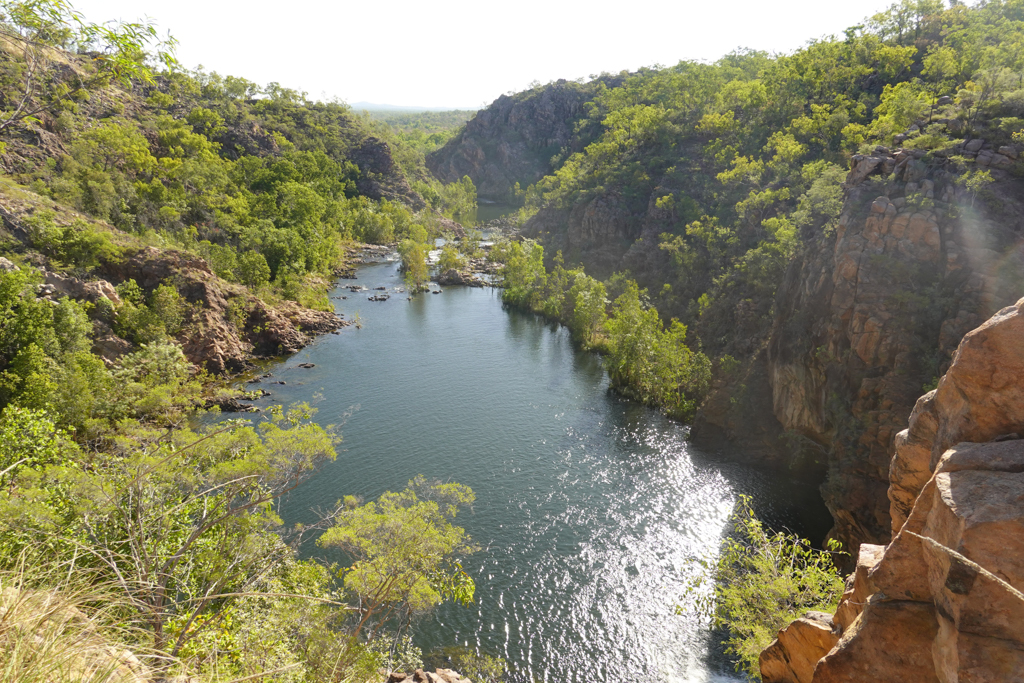 Auf dem Weg zu den Upper Pools der Edith Falls