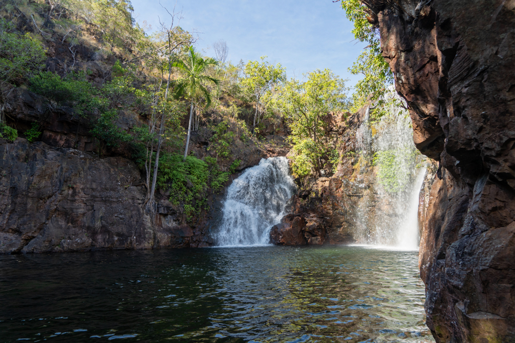 Unten bei den Florence Falls im Morgenlicht