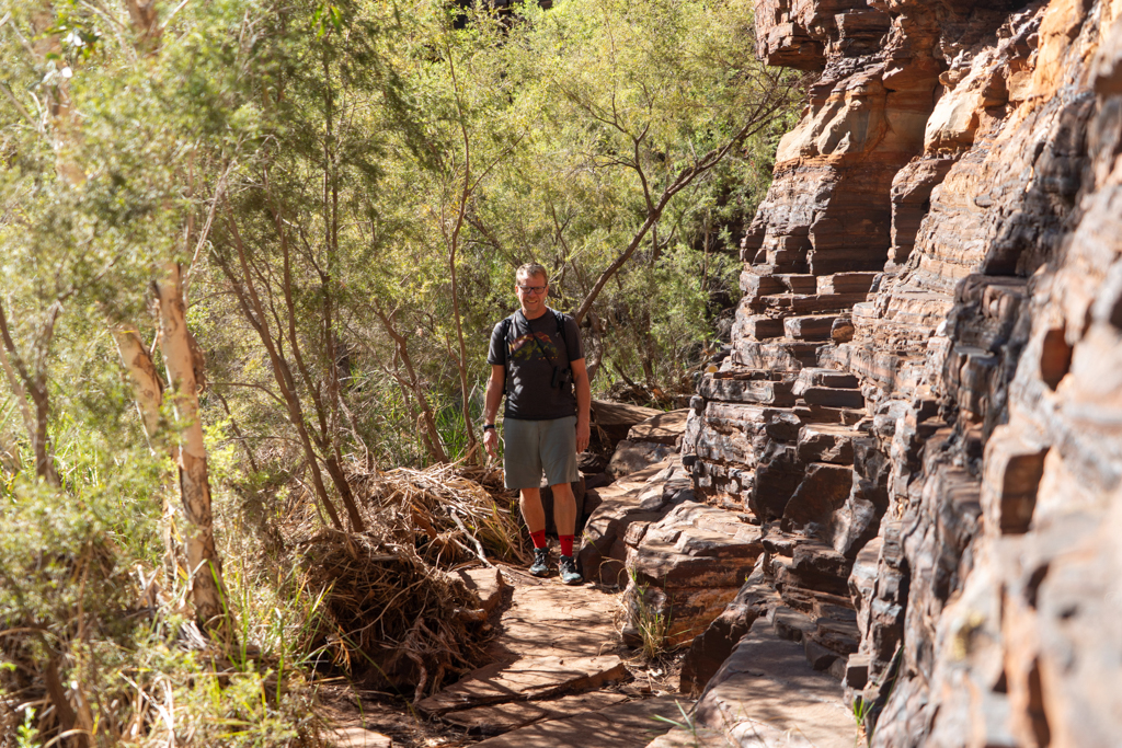 Mit Jo auf dem Weg durch die Dales Gorge