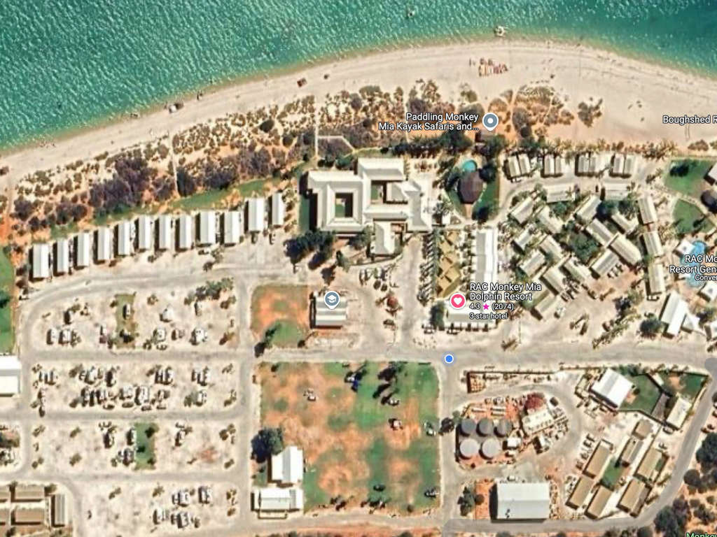 Der nicht gerade kleine Campground in Monkey Mia
