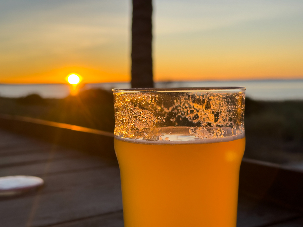 So könnten wir jeden Tag bei Sonnenuntergang ausklingen lassen