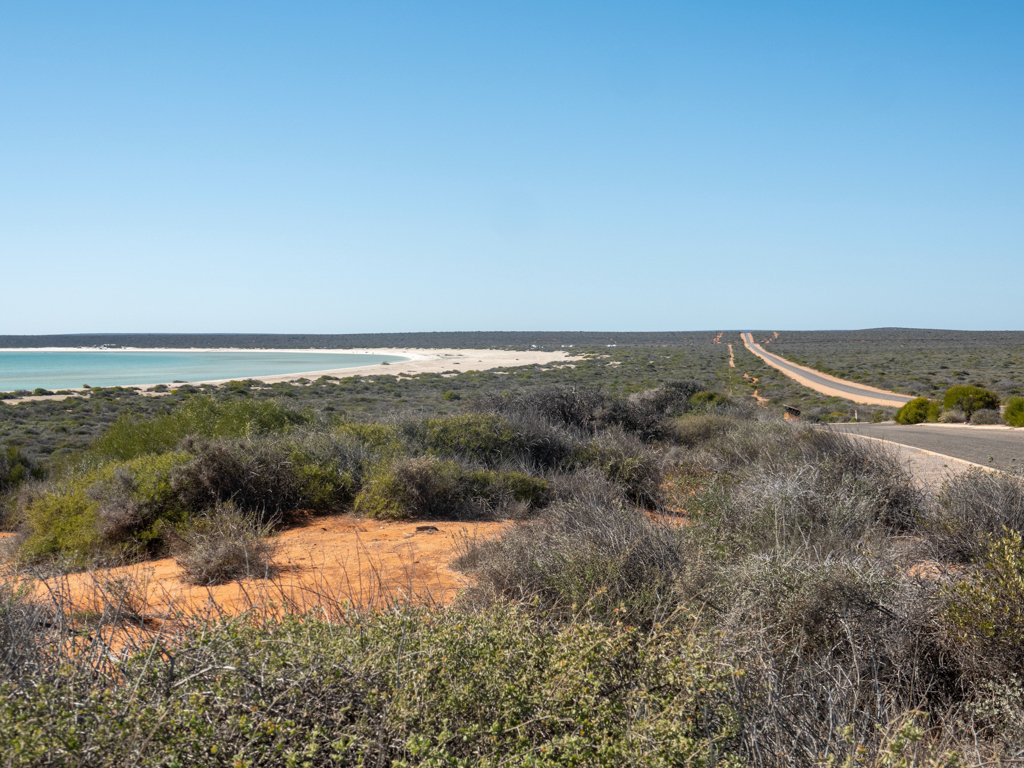Wir halten am Outlook auf die Shelly Beach die vor uns liegt