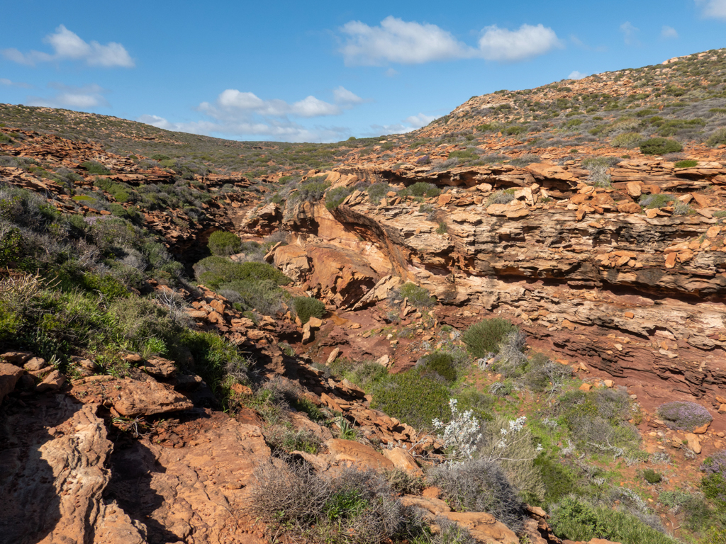 Auf dem Mushroom Rock Walk sehen wir diese beeindruckende Landschaft