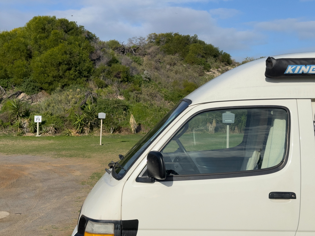 Gleich hinter dem Campground gehen schon die Dünen los