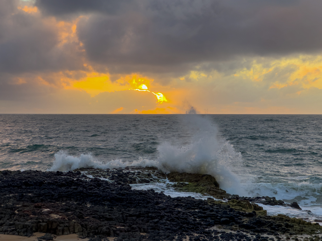 Die Wyalup Rocky Beach kurz vor Sonnenuntergang