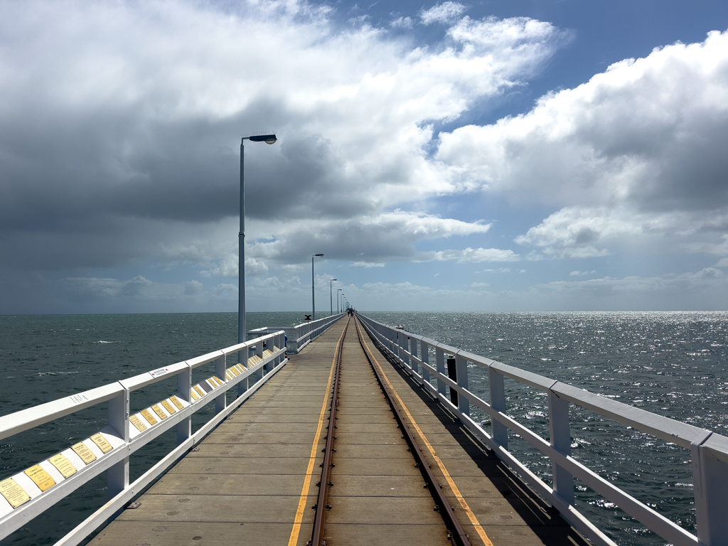 Fast 1000 m geht die Jetty geradeaus