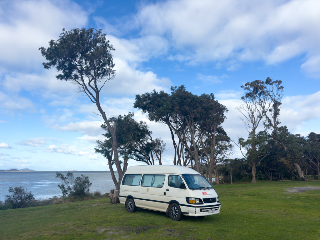 Unser Stellplatz im Panorama Caravanpark: Direkt am Meer