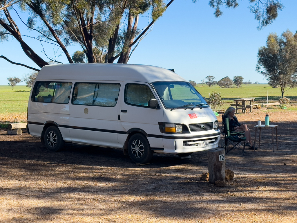 Unser Stellplatz im Porongrurup Range Campground