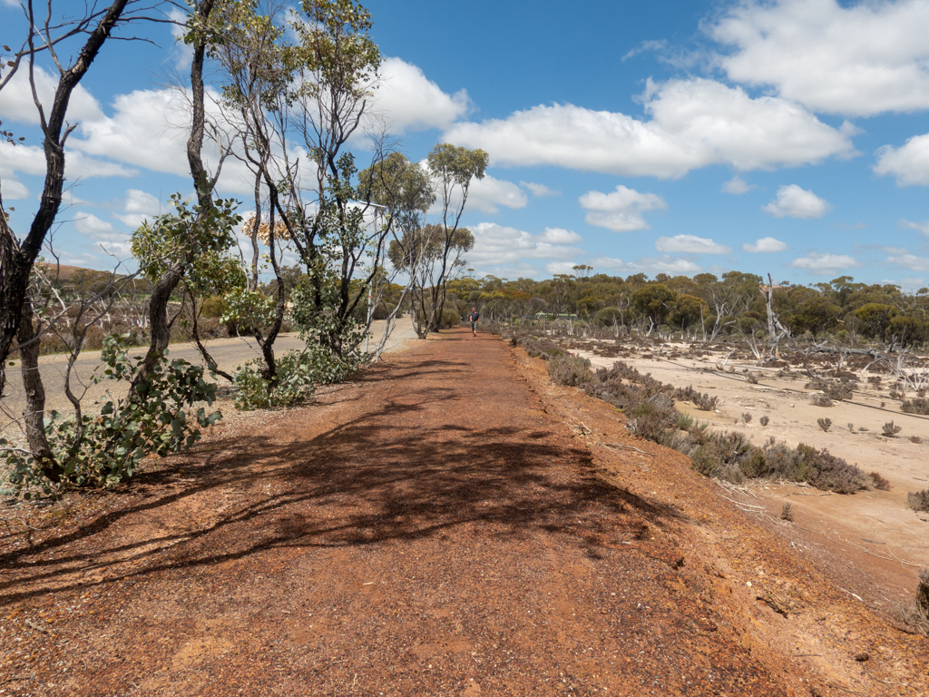 Mit Jo auf einer Runde im Gebiet des Wave Rock unterwegs