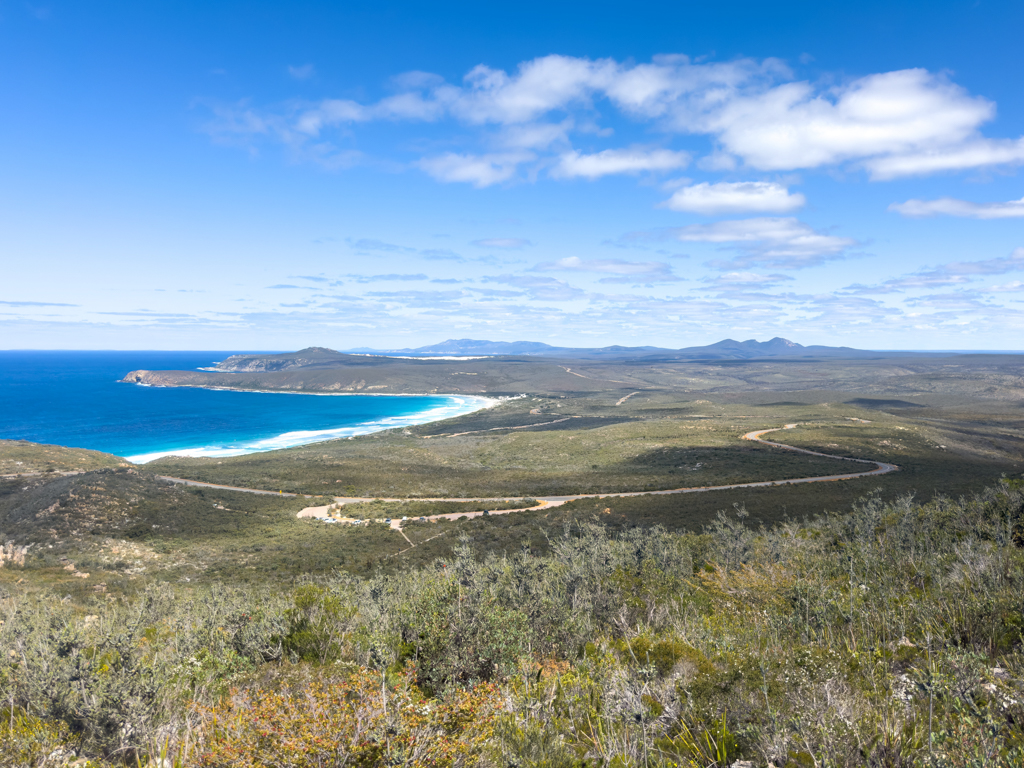 Blick vom East Mount Barren auf die Landschaft