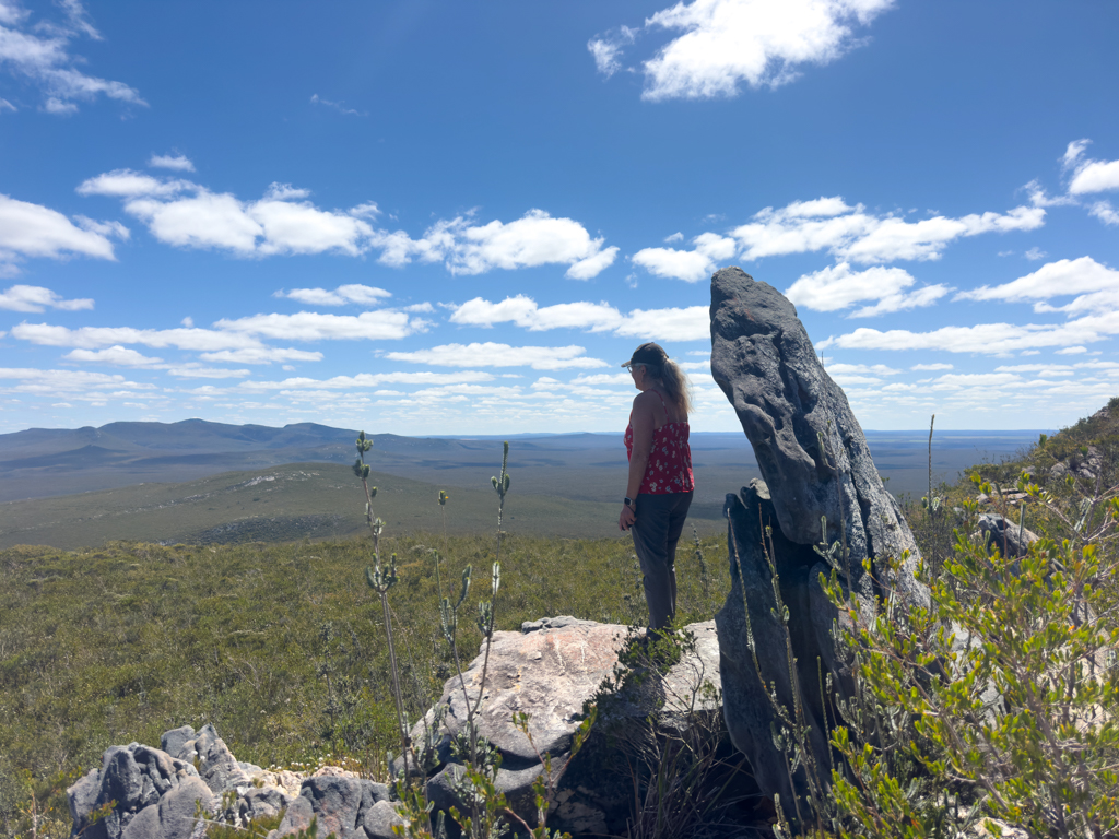 Mit Ma auf dem East Mount Barren unterwegs