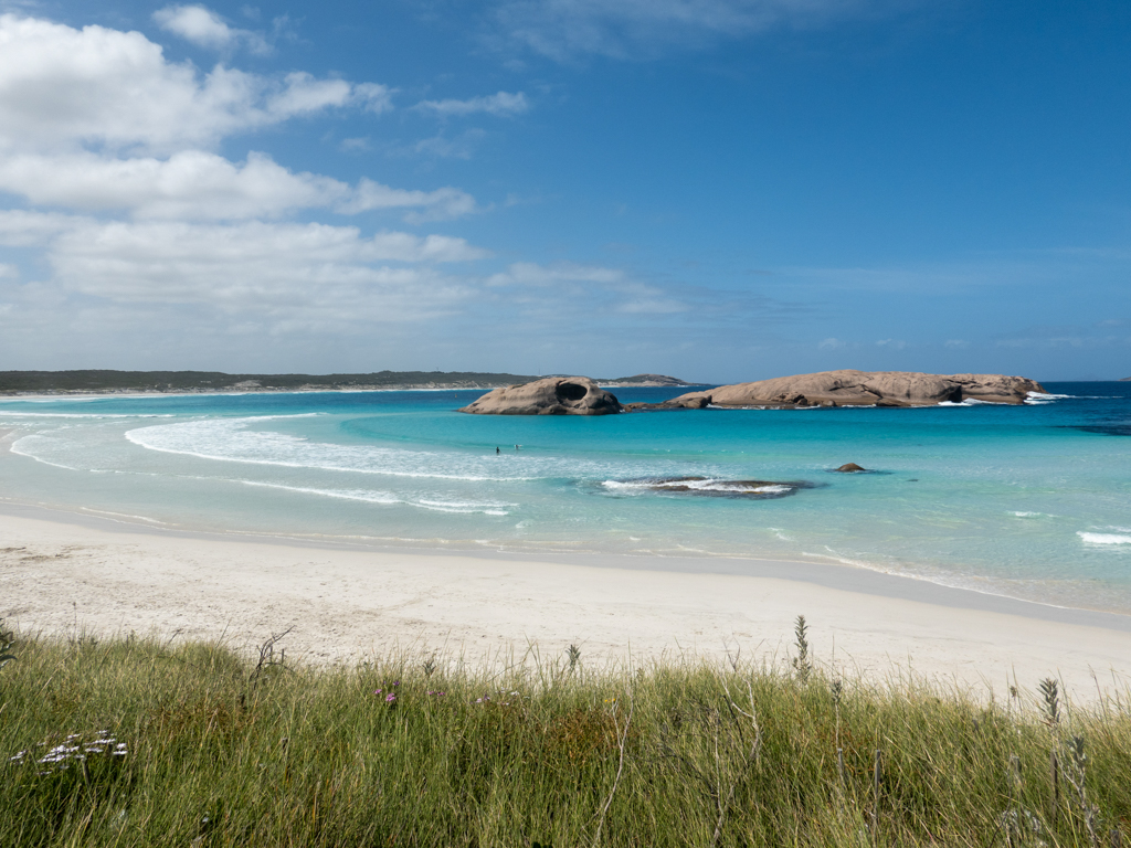 Ein Teil der weissen Infinity Beach