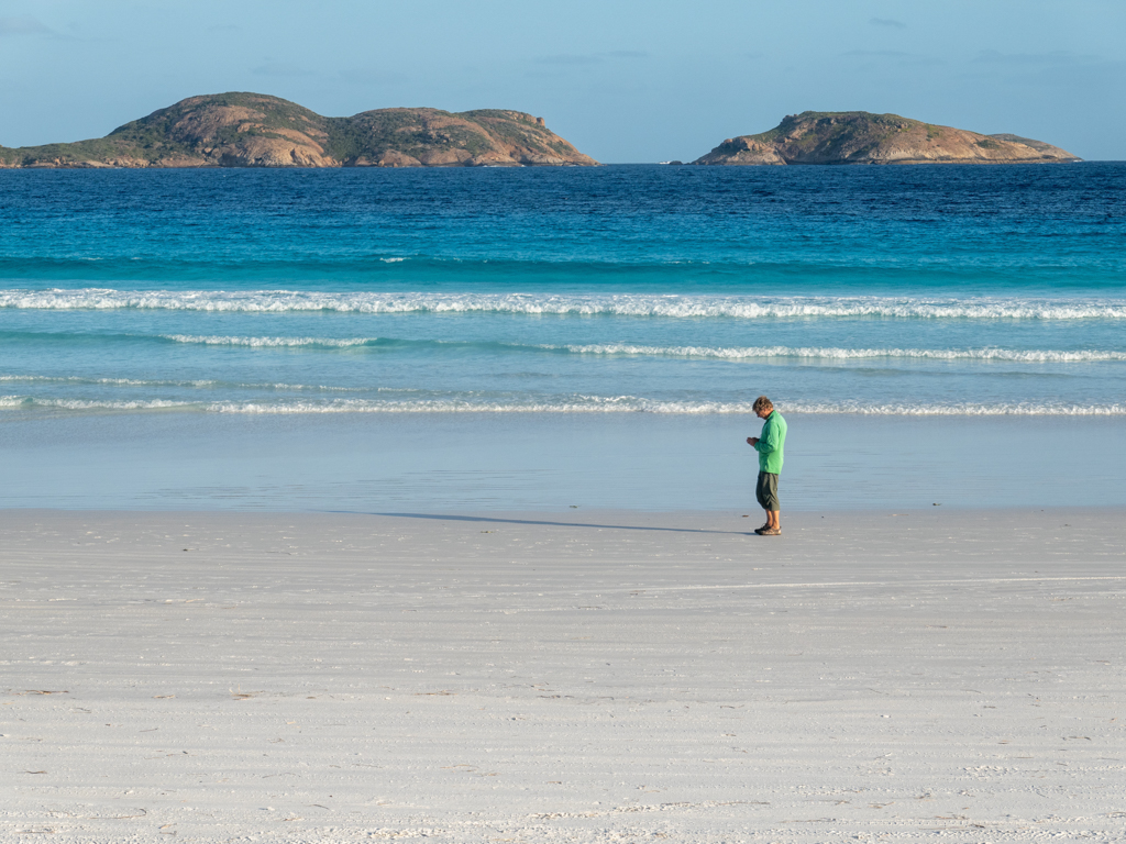 Mit Jo in der Lucky Bay untwerwegs