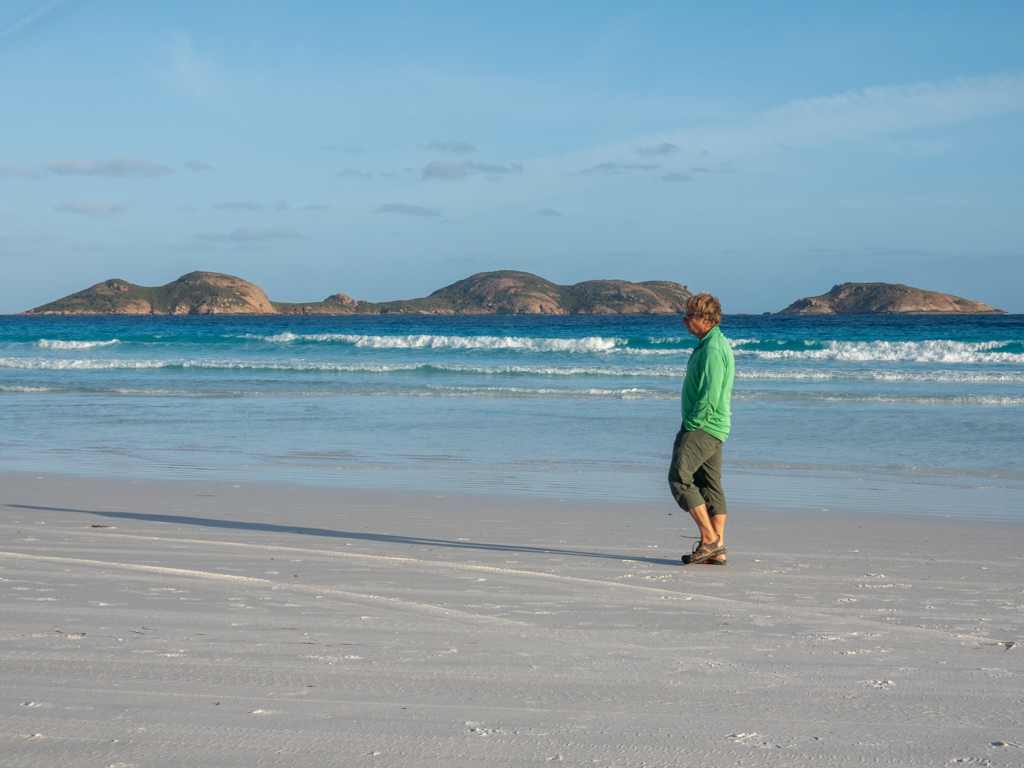 Mit Jo auf der Lucky Bay unterwegs