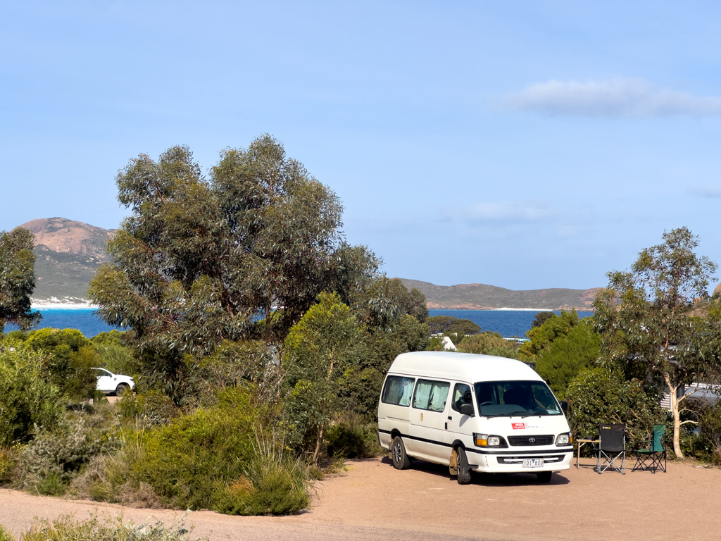 Unser 1. Stellplatz an der Lucky Beach