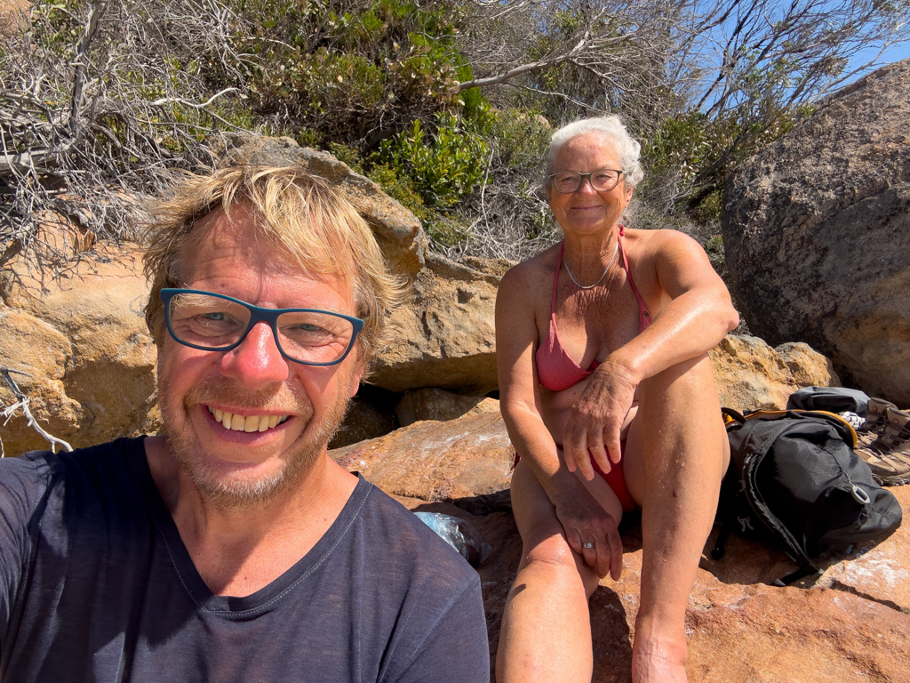 Selfie: JoMa geniessen sichtlich den Ausflug zur Thistle Cove