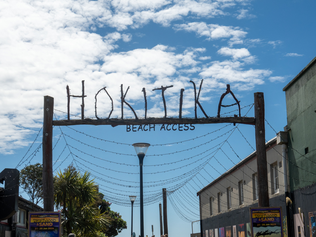 Die Zufahrt zur Hokitika Beach