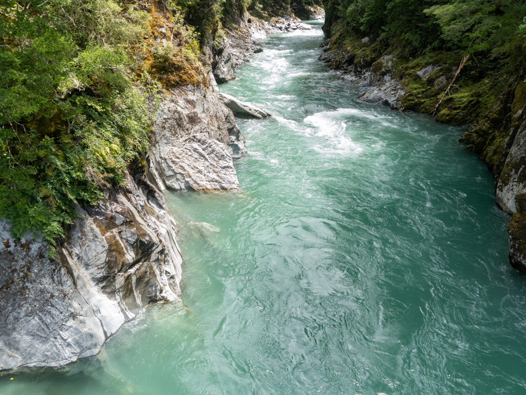 Der kleine schnell fliessende Blue River