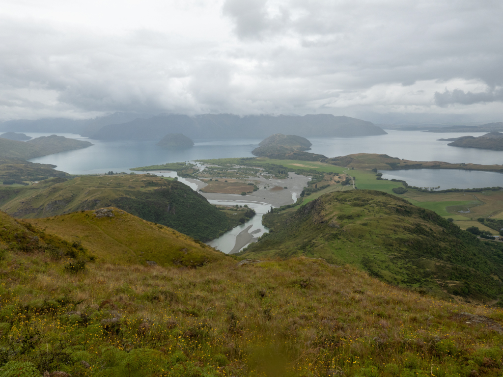 Aussicht auf Lake Wanaka und Umgebung