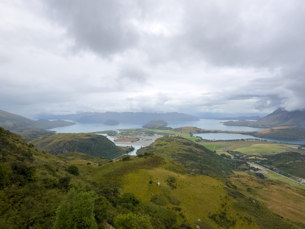 Aussicht auf Lake Wanaka und Umgebung