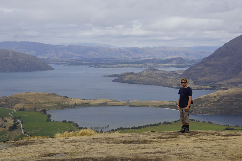 Jo vor 10 Jahren, am 25.01.2016, auf der Rocky Mountain Wanderung bei Wanaka
