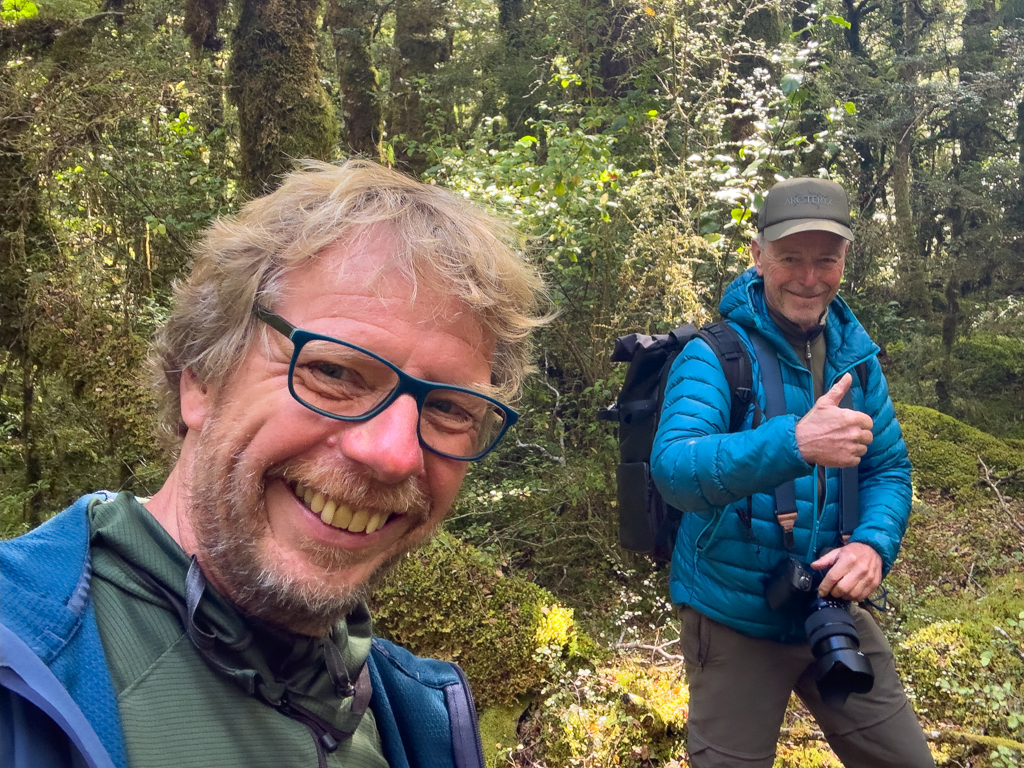Selfie: Jo trifft am Lake Gunn Nature Walk trifft auf Jürgen, den Fotografen aus Zug