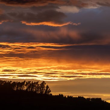 Farbenspiel mit Sicht auf den Rakaia River
