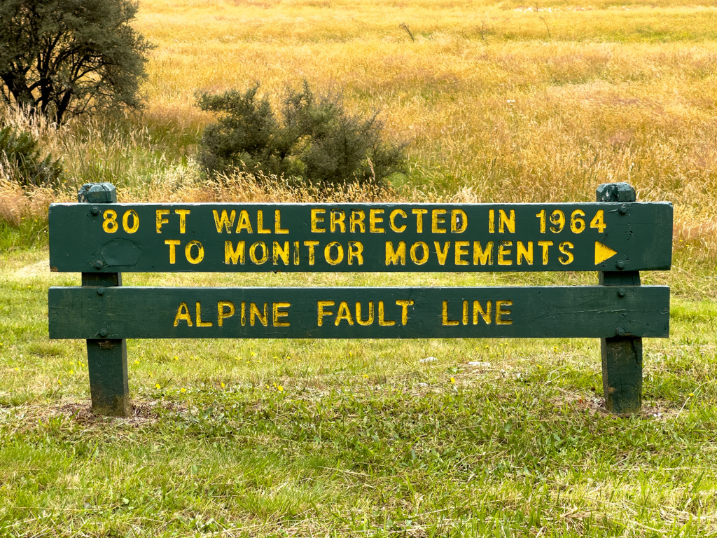 Da geht's lang zur Alpine Fault Line