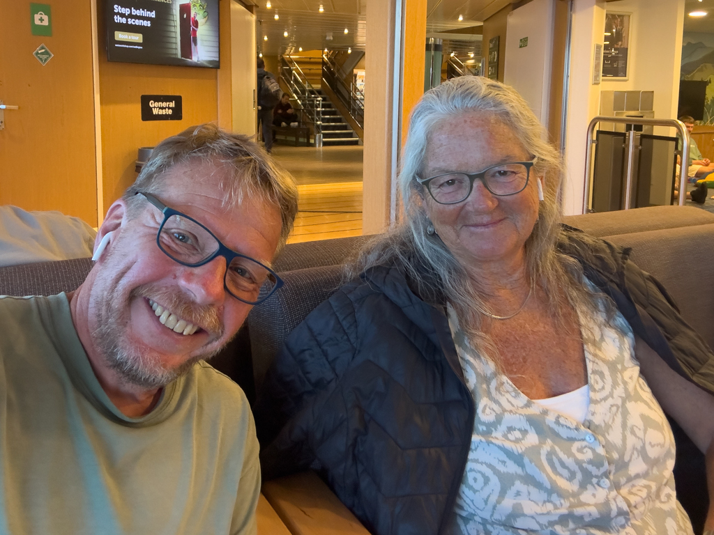 Selfie: JoMa an Bord der Fähre