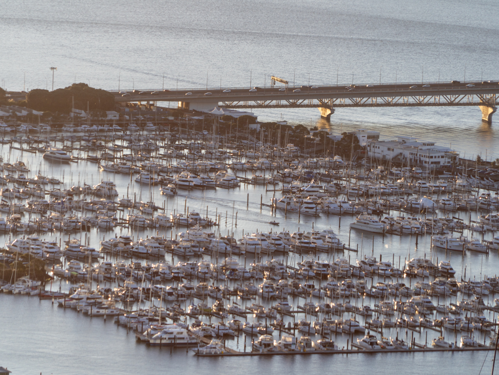 Aucklands Yachthafen bei der Harbour Bridge