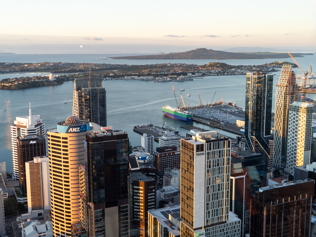 Aucklands modernes Hafenareal