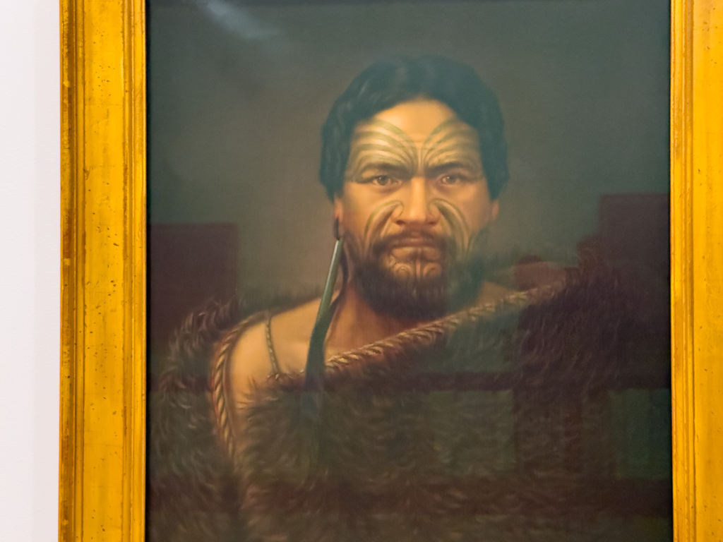 Portrait eines bedeutenden Maori Häuptlings