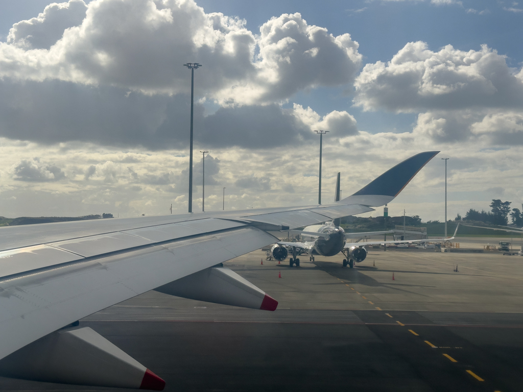Auf dem Weg zur Startbahn. Gleich gehts los...