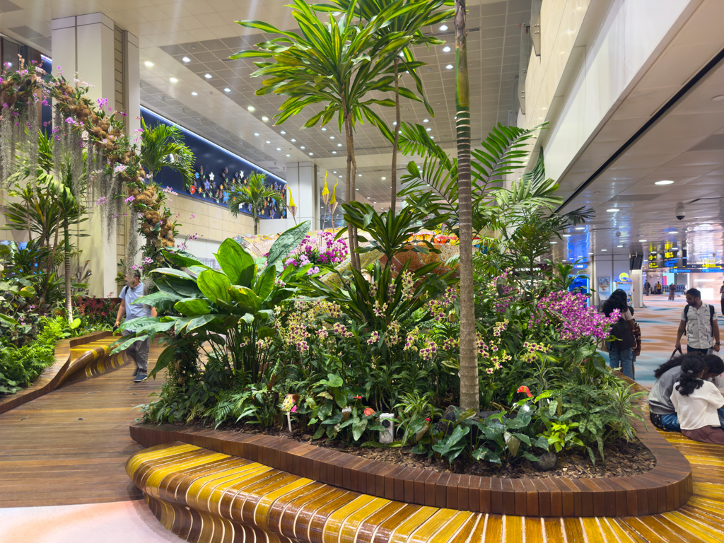 In Singapore Changi Airport angekommen