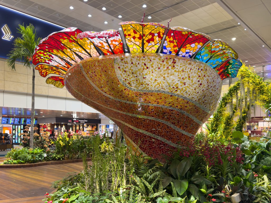 Kleine grüne Oasen im Changi Airport